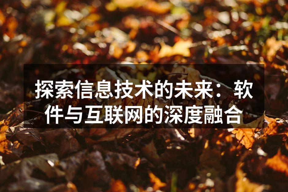 探索信息技术的未来:软件与互联网的深度融
